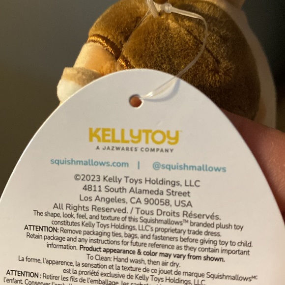 BRAND NEW SQUISHMALLOW CLIP 3.5” NAMED MELZIE THE CHIPMUNK! NWT. YEAR 2023. - Picture 8 of 8